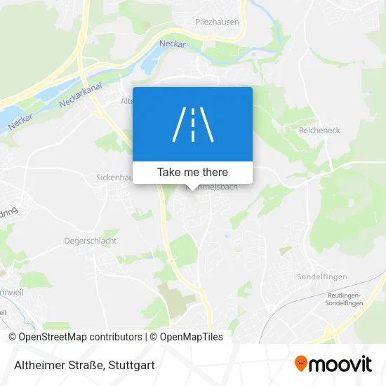 Карта Altheimer Straße