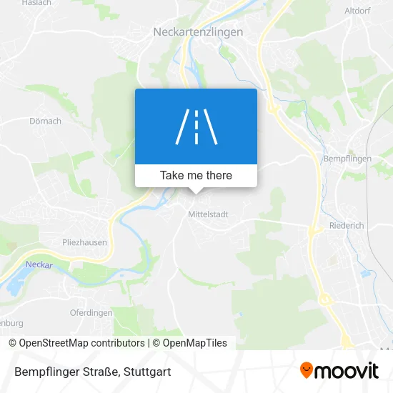 Карта Bempflinger Straße