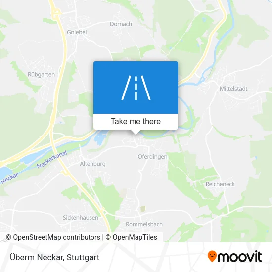 Карта Überm Neckar