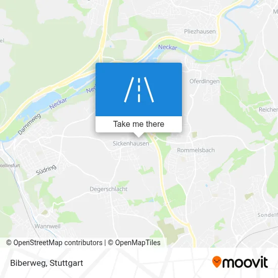 Biberweg map