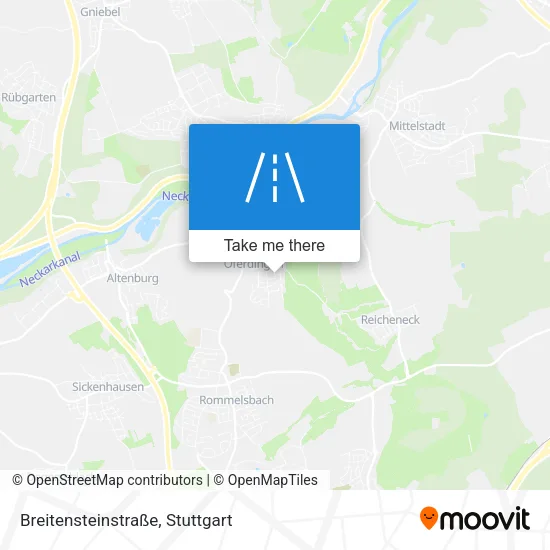 Карта Breitensteinstraße