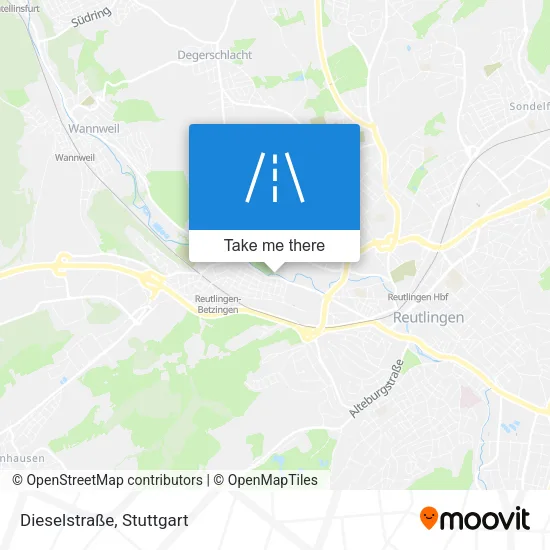 Карта Dieselstraße