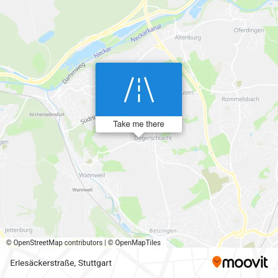 Карта Erlesäckerstraße
