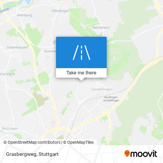 Grasbergweg map