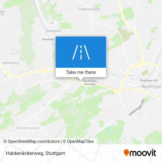 Haldenäckerweg map
