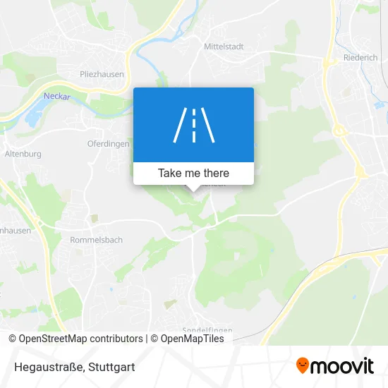 Карта Hegaustraße