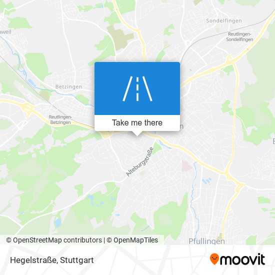 Карта Hegelstraße