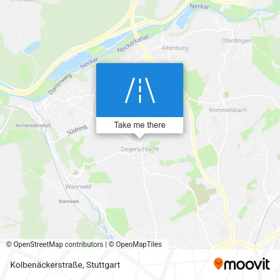 Карта Kolbenäckerstraße