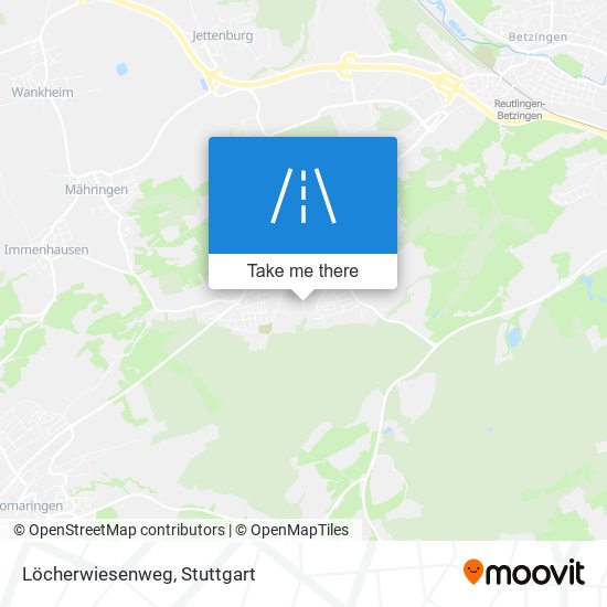 Löcherwiesenweg map