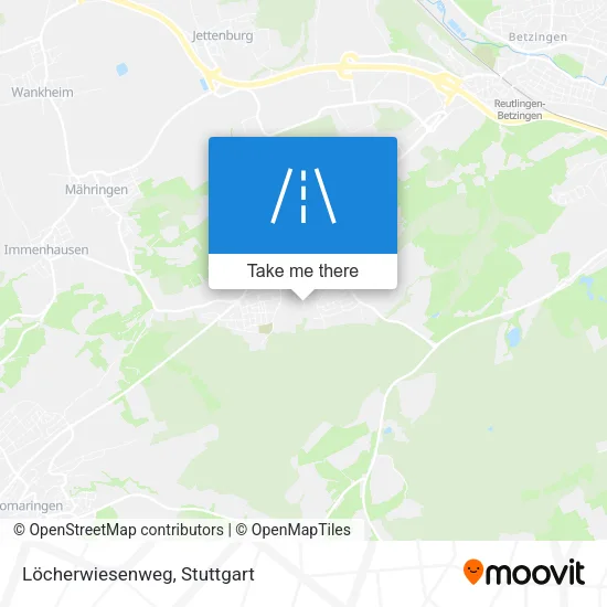 Löcherwiesenweg map