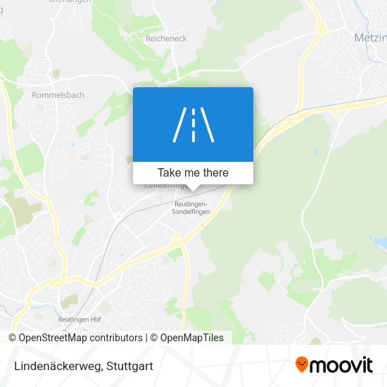 Lindenäckerweg map