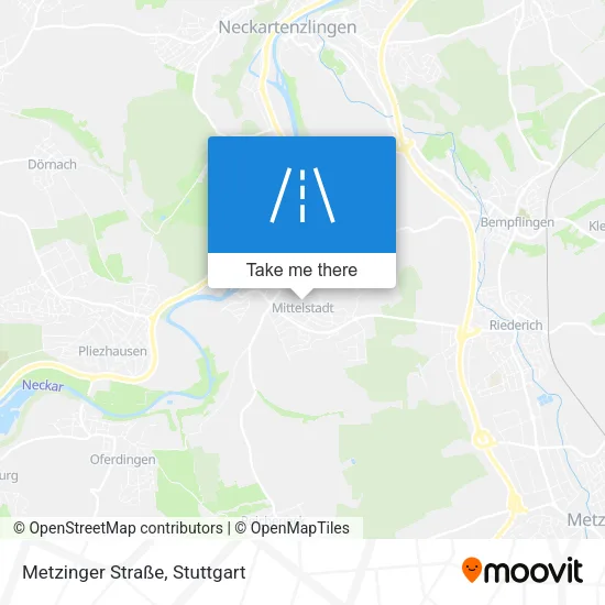Карта Metzinger Straße