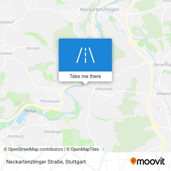 Neckartenzlinger Straße map