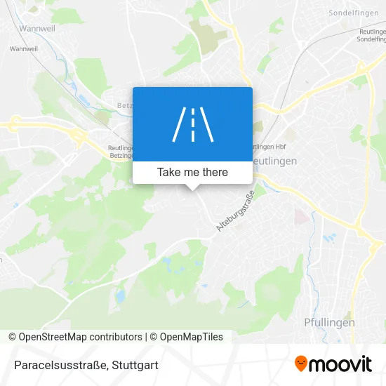 Карта Paracelsusstraße