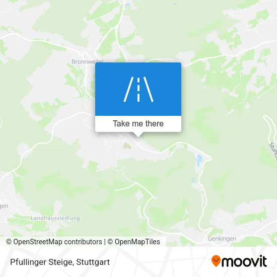 Карта Pfullinger Steige