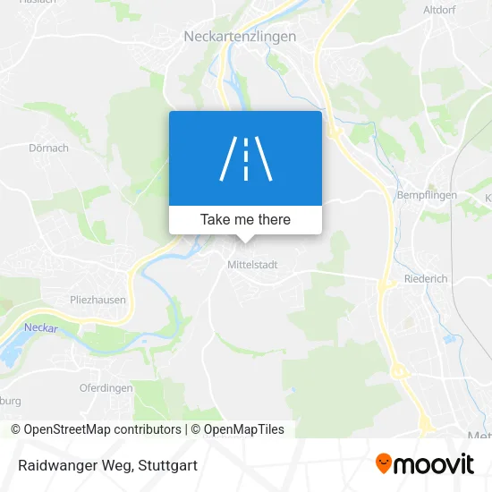 Карта Raidwanger Weg