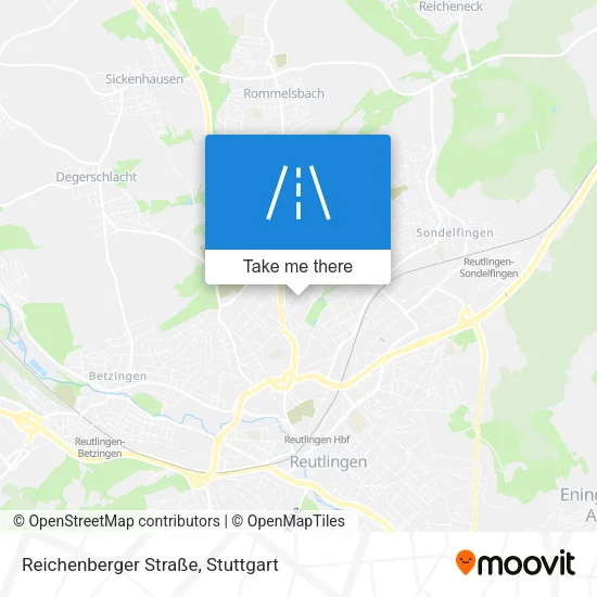 Карта Reichenberger Straße