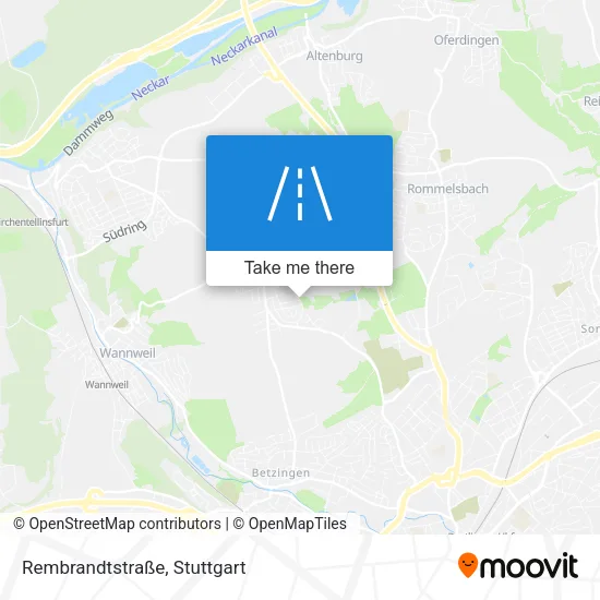 Карта Rembrandtstraße