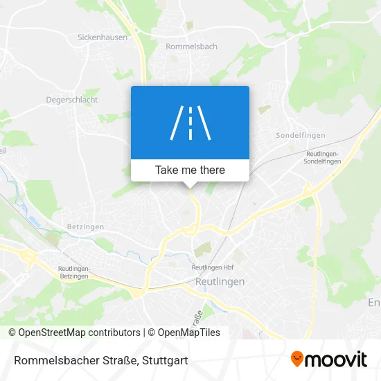 Карта Rommelsbacher Straße