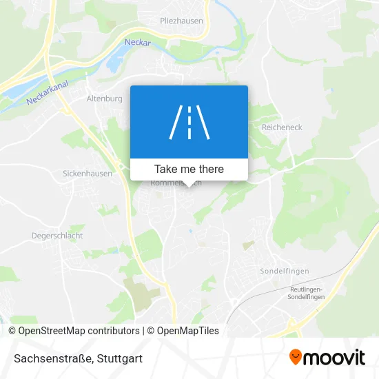 Карта Sachsenstraße