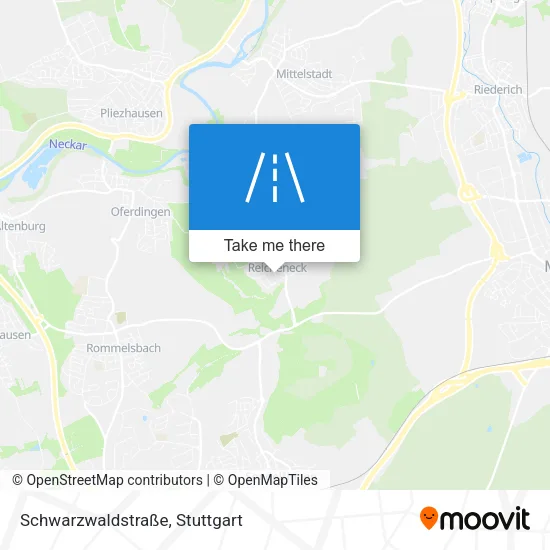 Карта Schwarzwaldstraße