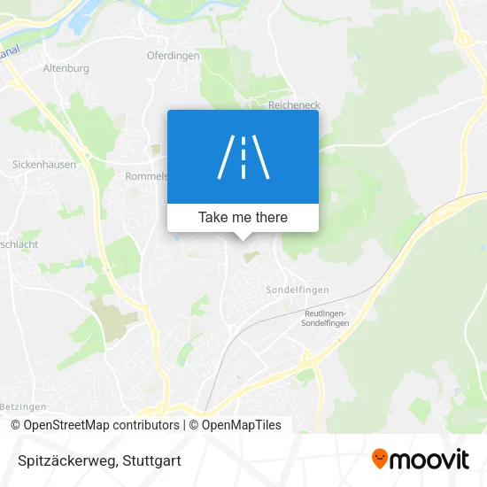 Карта Spitzäckerweg