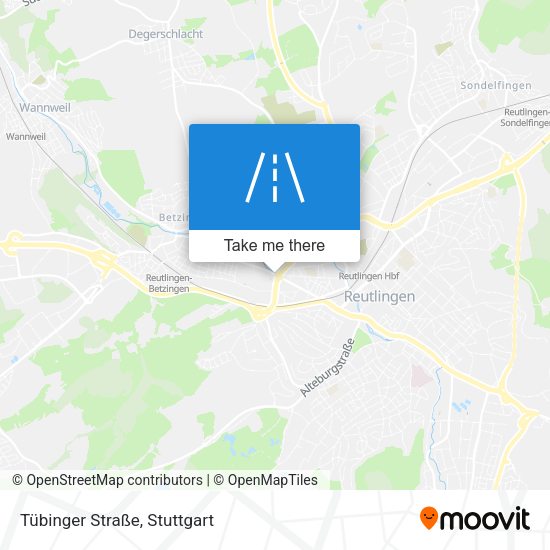 Tübinger Straße map
