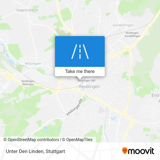 Карта Unter Den Linden