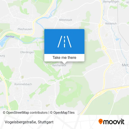 Карта Vogelsbergstraße