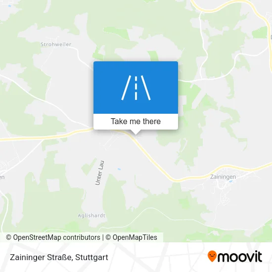 Карта Zaininger Straße