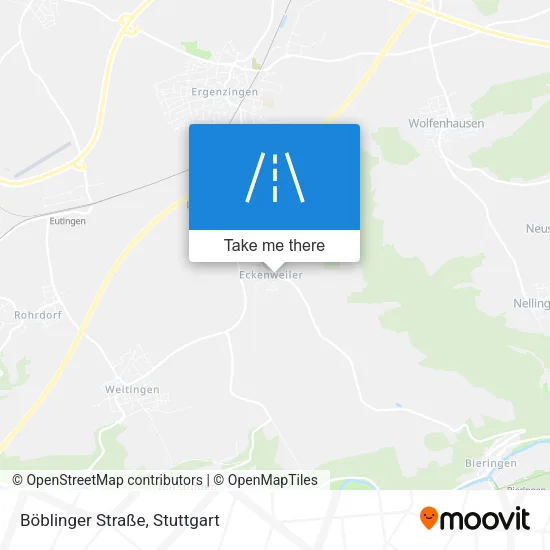 Карта Böblinger Straße