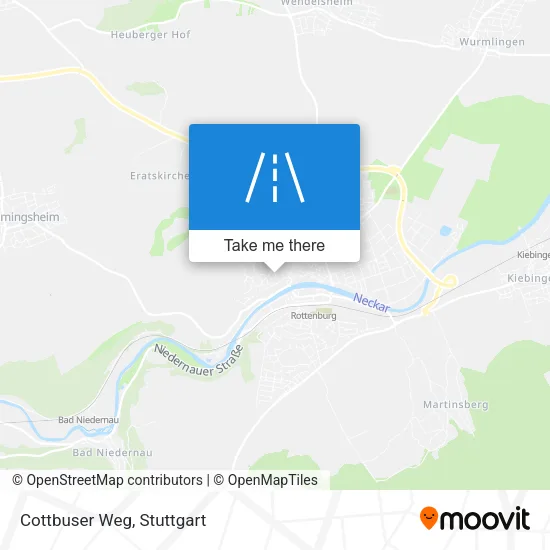 Карта Cottbuser Weg