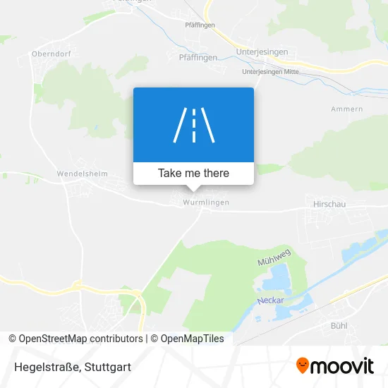 Карта Hegelstraße