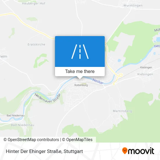 Карта Hinter Der Ehinger Straße