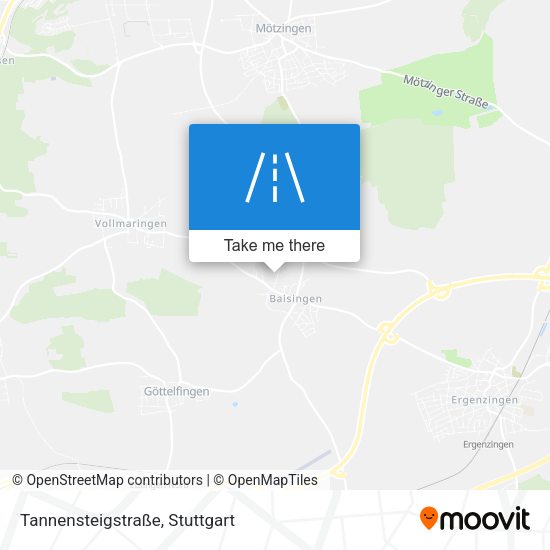Tannensteigstraße map