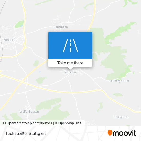 Карта Teckstraße