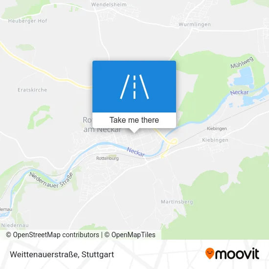 Карта Weittenauerstraße