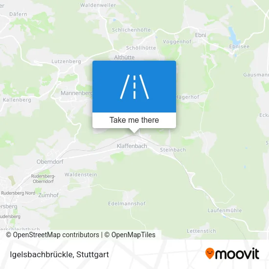 Карта Igelsbachbrückle