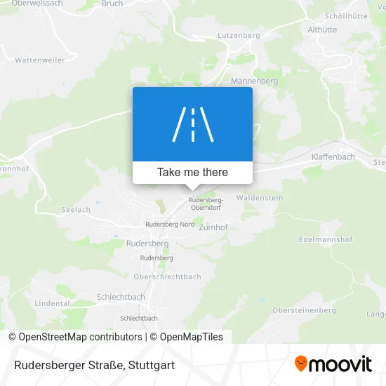 Карта Rudersberger Straße