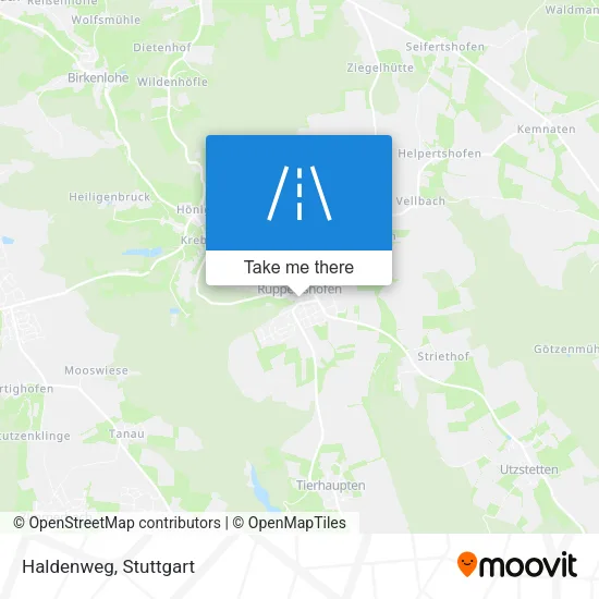 Haldenweg map