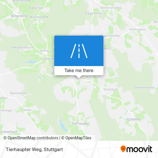 Карта Tierhaupter Weg