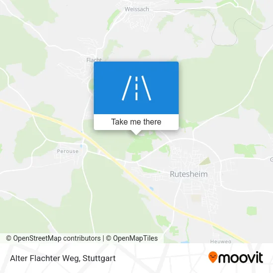 Карта Alter Flachter Weg