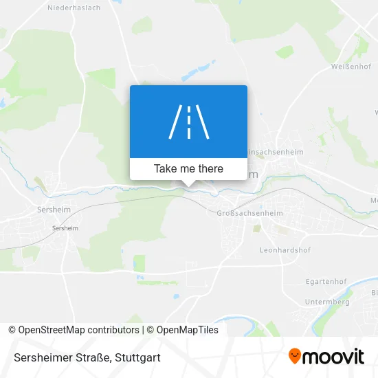 Карта Sersheimer Straße