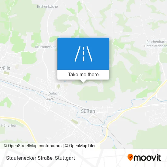 Карта Staufenecker Straße