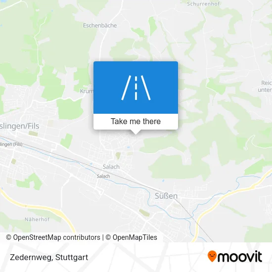 Карта Zedernweg
