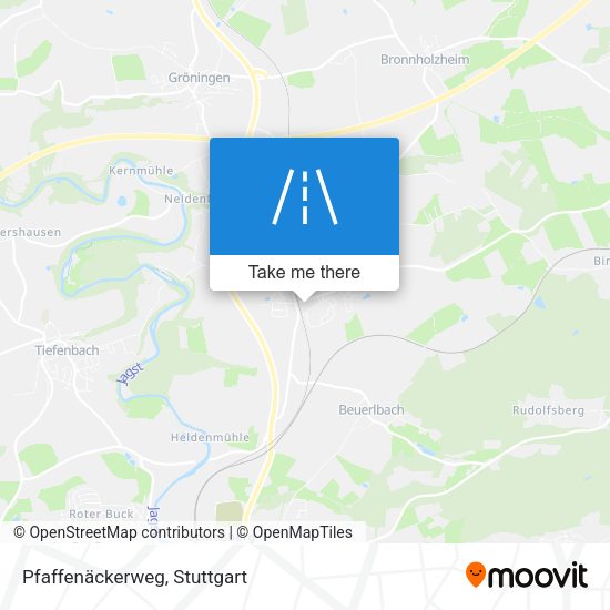 Pfaffenäckerweg map
