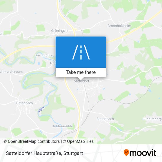 Satteldorfer Hauptstraße map