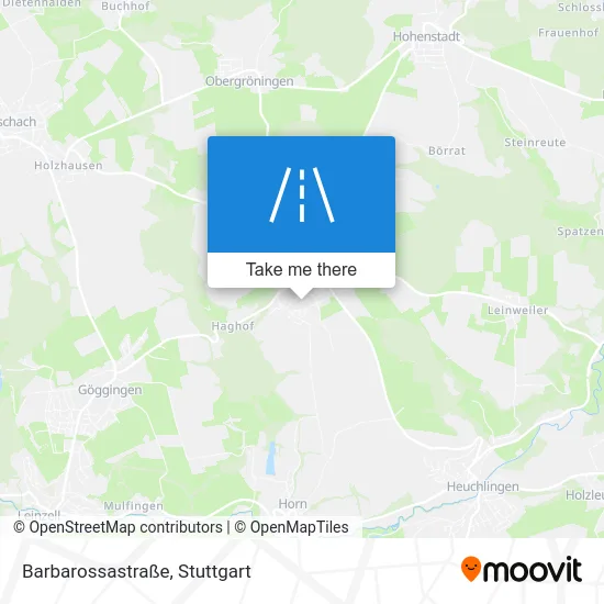 Карта Barbarossastraße