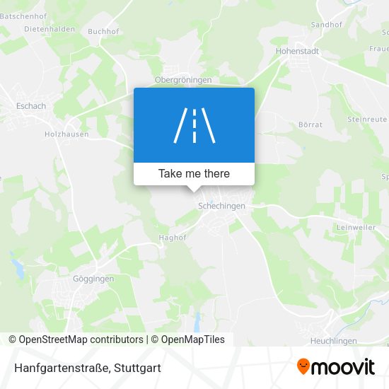 Карта Hanfgartenstraße