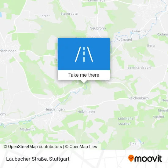 Карта Laubacher Straße